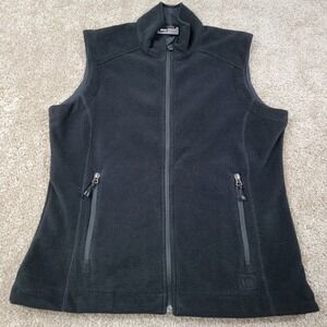 REI Co-op Women's Size Large Black Fleece Vest Sleeveless Full Zip Outdoor